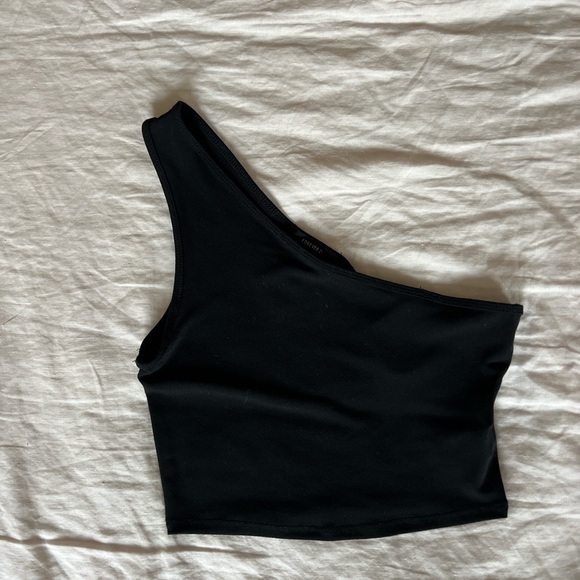 Forever 21 Tops - Black One Shoulder Crop Top.